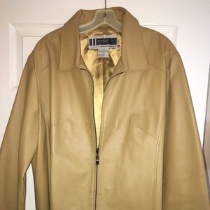 Jessica London genuine leather jacket, Tan sz 20W